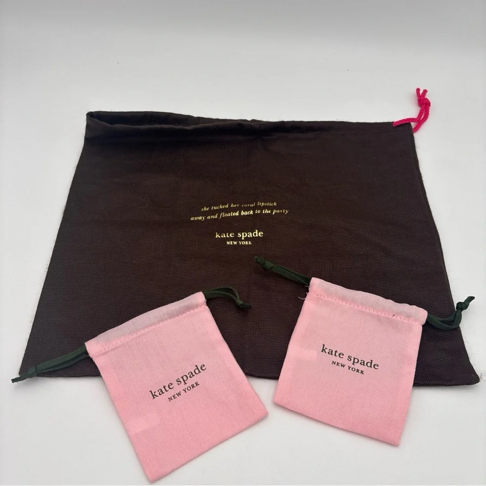 Kate Spade Brown Dust Bag with Gold‎ Text